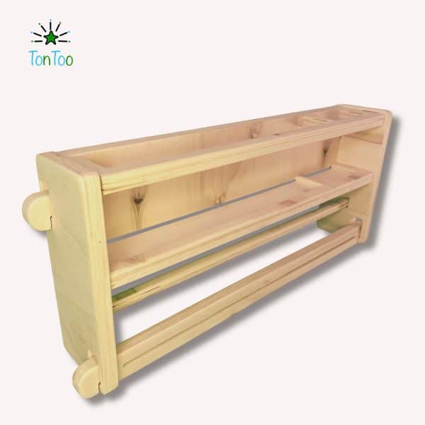 Montessori Masa Üstü Organizer | Kalemlik, Kitaplık ve Rulo Kağıtlık - Görsel 10