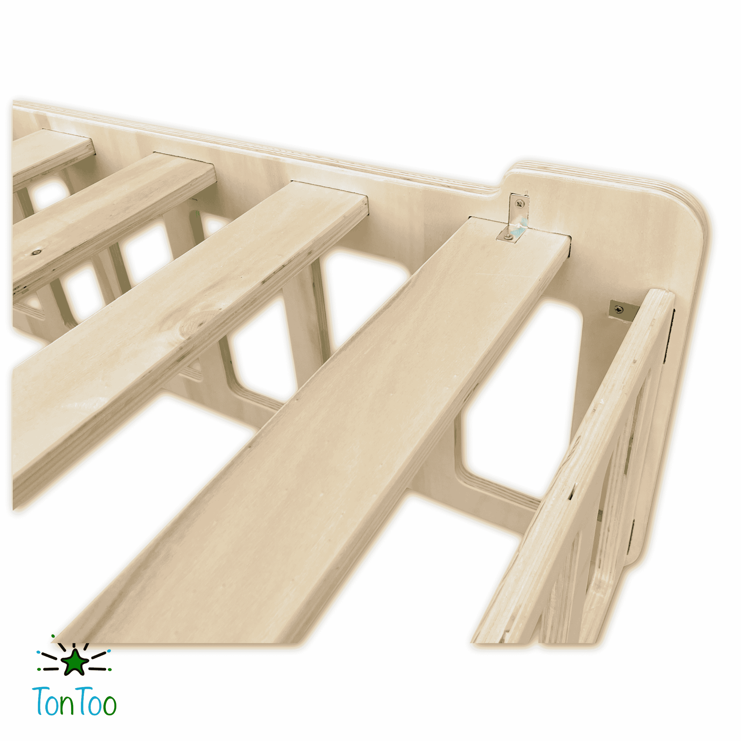 Doğal ahşap Montessori çocuk Çift Yönlü yer yatağı (80x140cm). Kontrplak bebek karyolası, 0-6 yaş için güvenli alçak yatak.